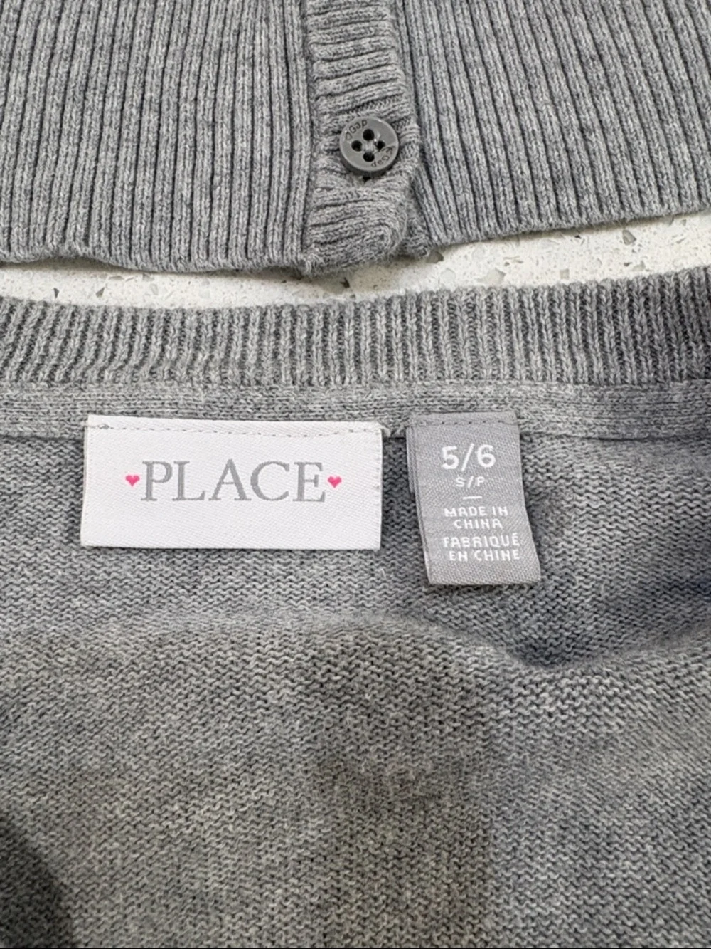 The Children's Place & Gap Girls' Grey Ruffle Cardigan & Cable Knit size small
